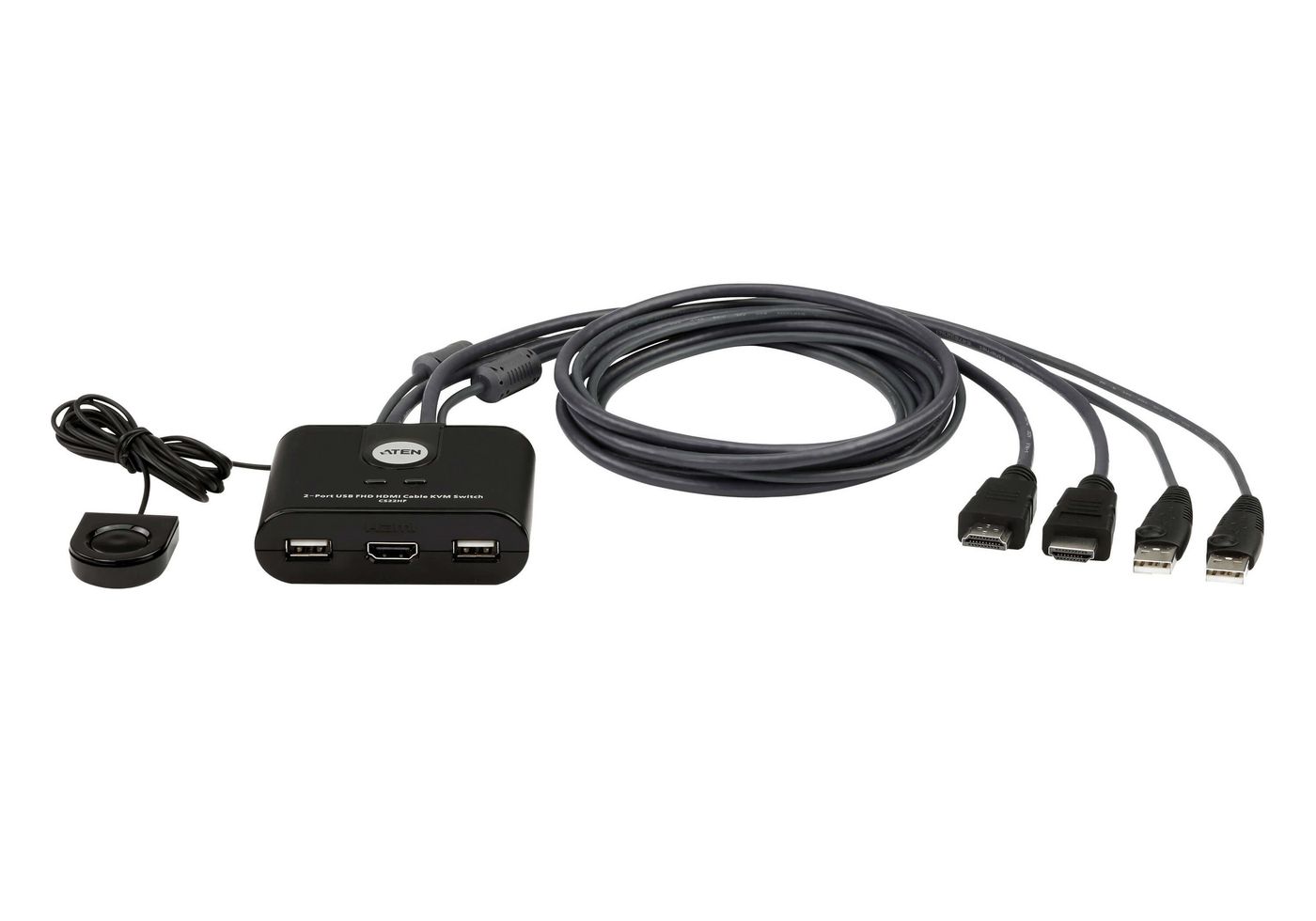 2-портовый USB FHD HDMI кабель KVM 