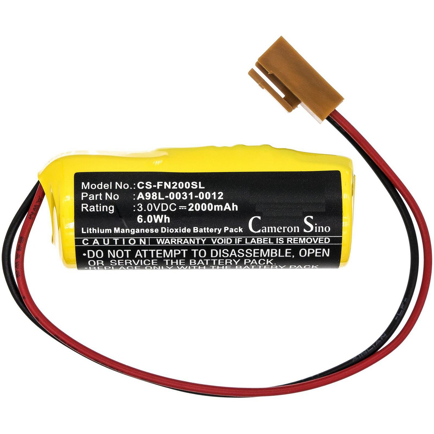 Battery 6.00Wh Li-MnO2 3.0V