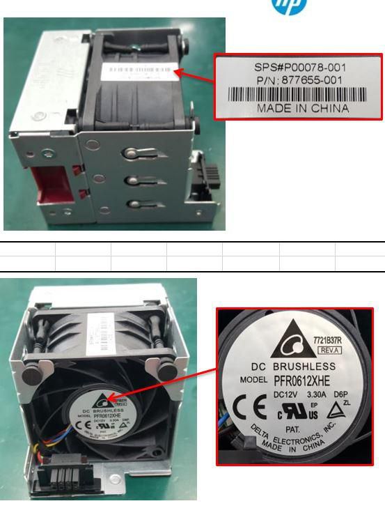 Assy, Fan module, DL180G10 SD.