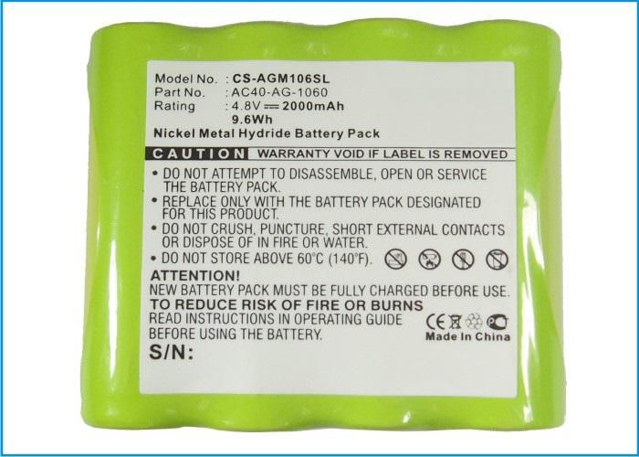 Battery 9.60Wh Ni-Mh 4.8V