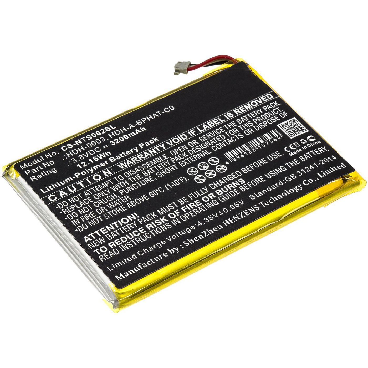 Battery 12.16Wh Li-Pol 3.8V