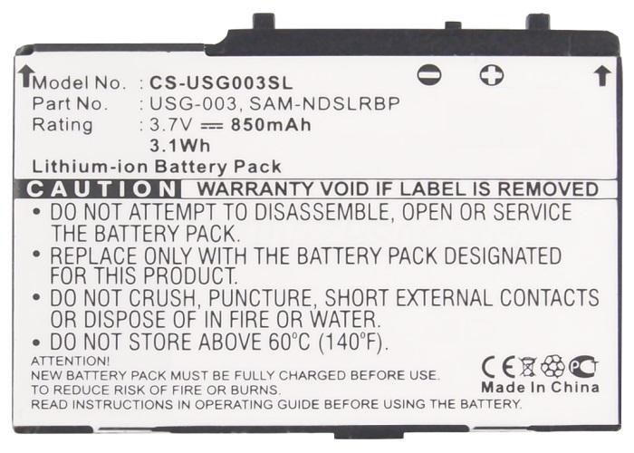 Battery 3.10Wh Li-ion 3.7V