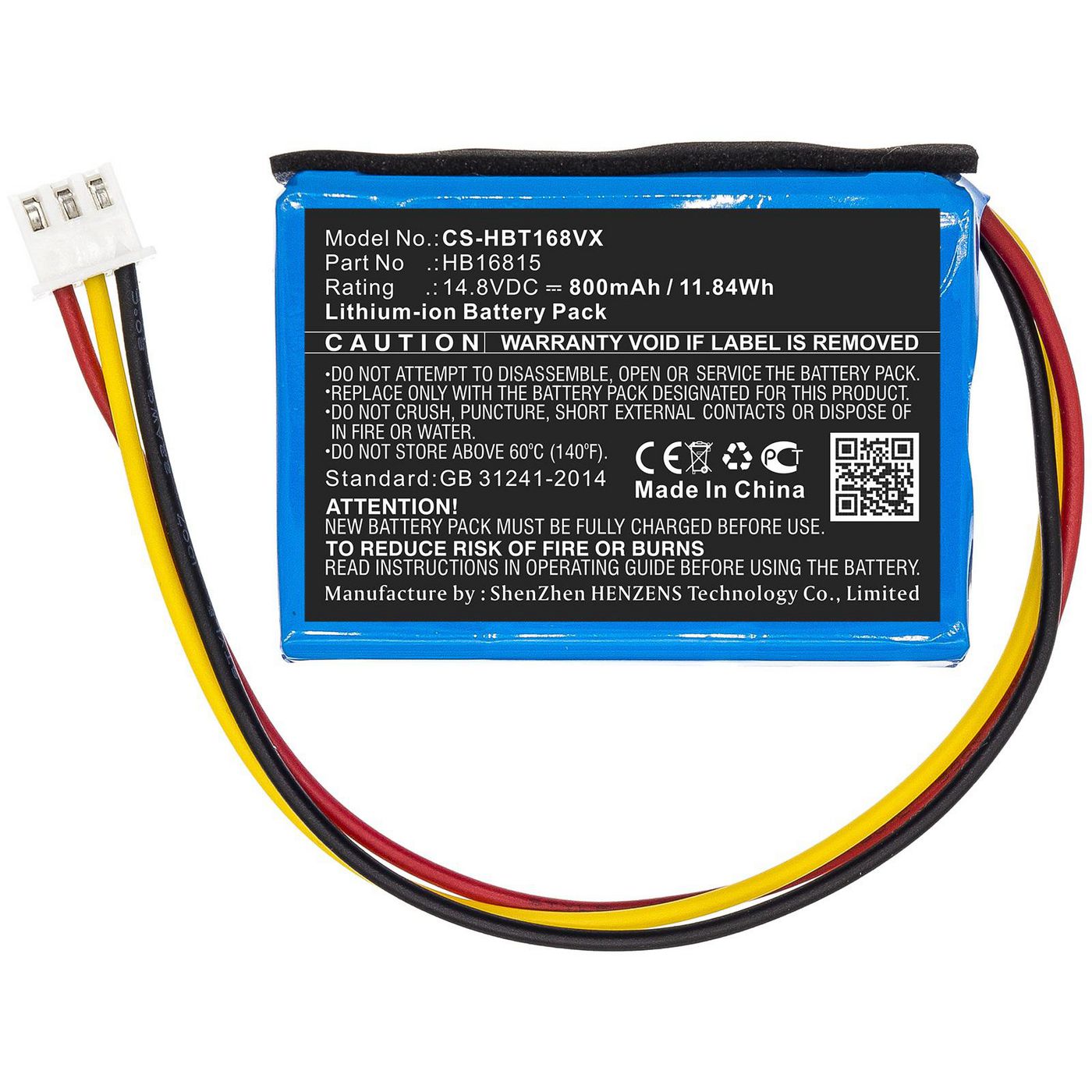 Battery 11.84Wh Li-ion 14.8V 