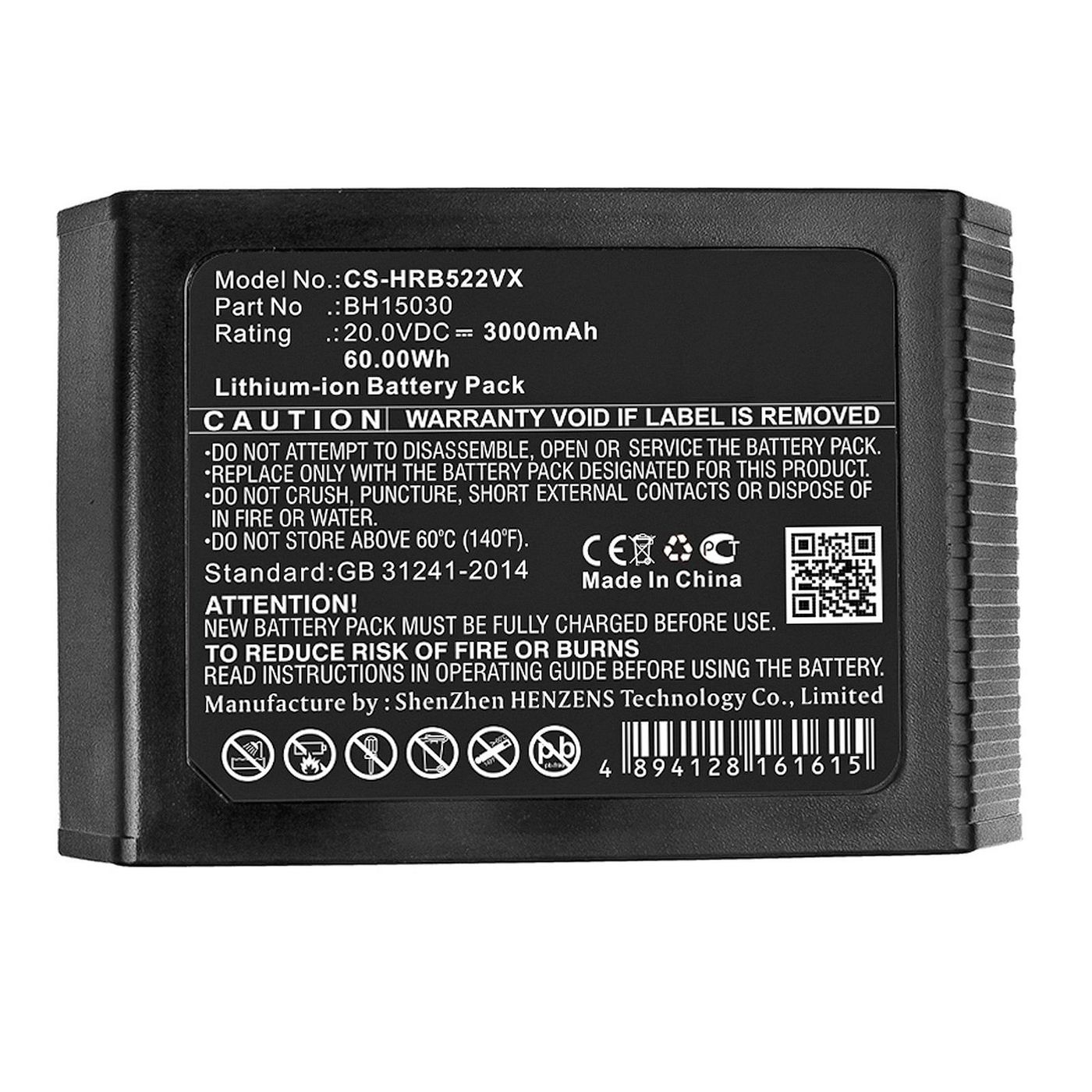 Battery 60.00Wh Li-ion 20.0V 