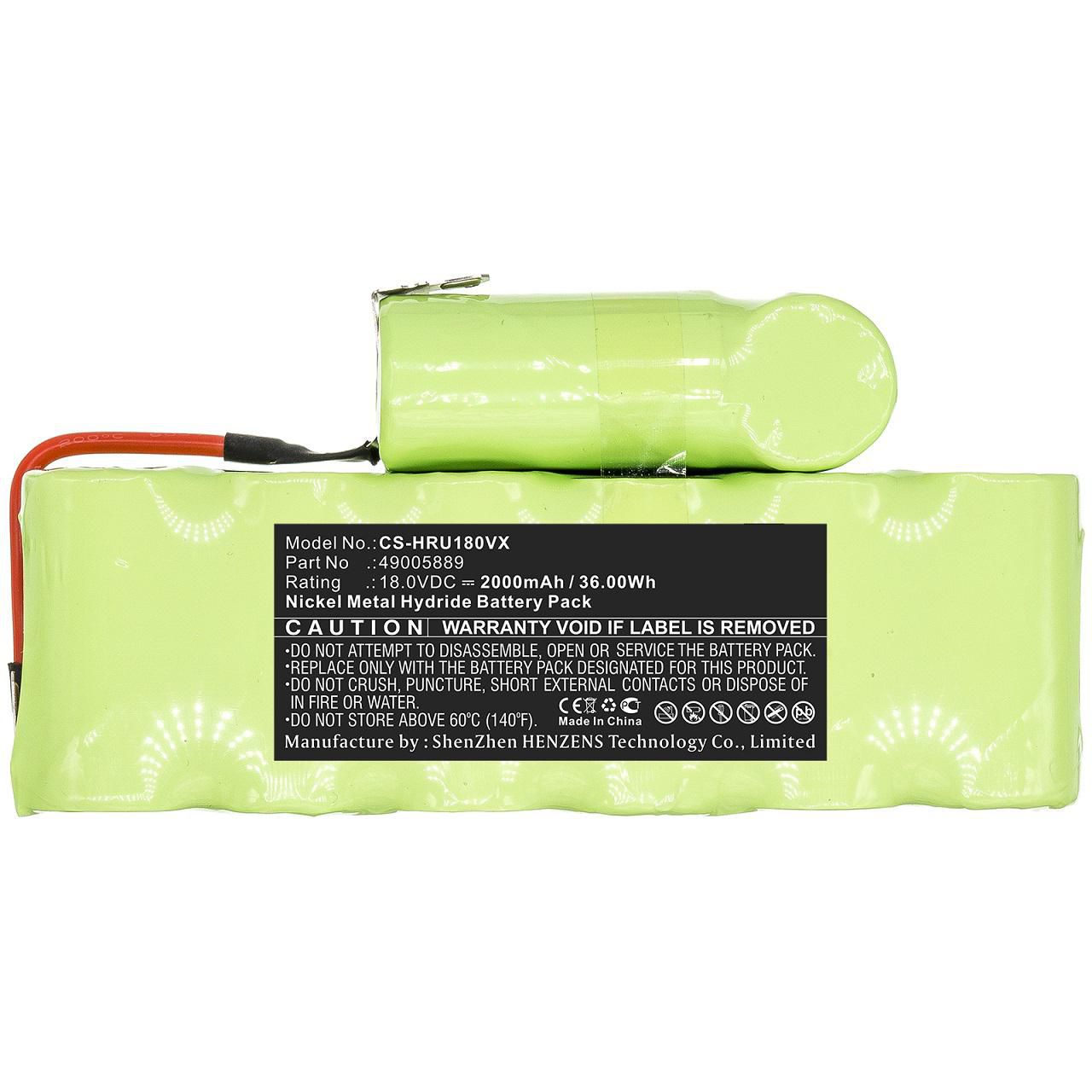 Battery 36.00Wh Ni-Mh 18.0V 