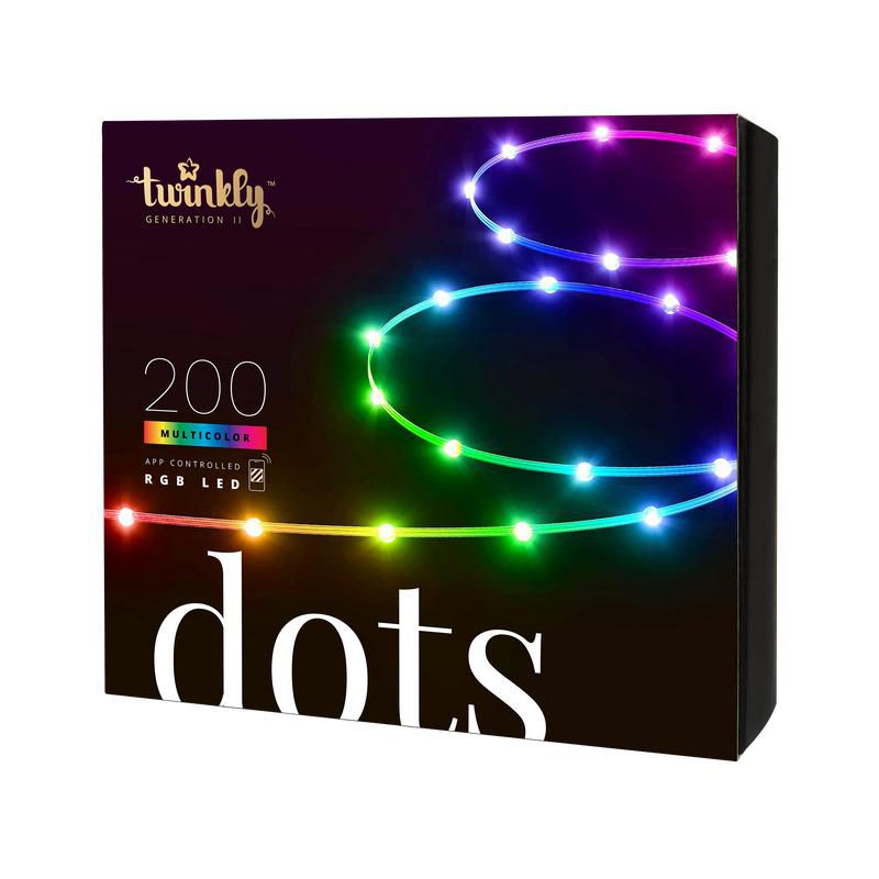 Dots 200 Rgb Leds, Clear Wire