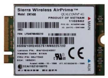FRU Sierra EM7455 WWAN Module 
