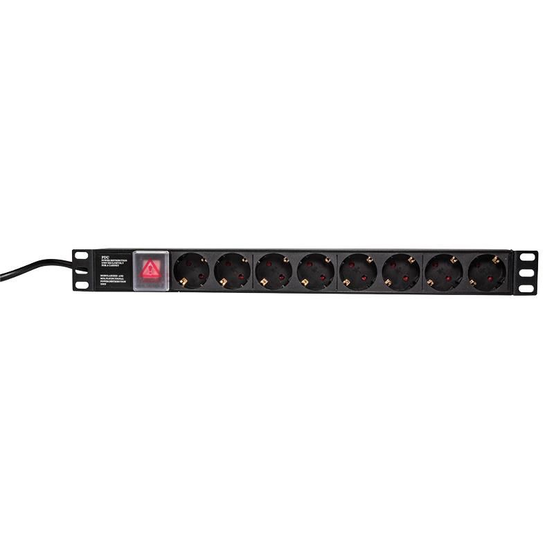 19" PDU 8 x CEE 7/3 socket, 