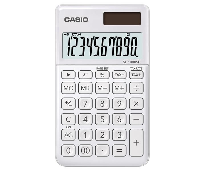Calculator Pocket Basic White