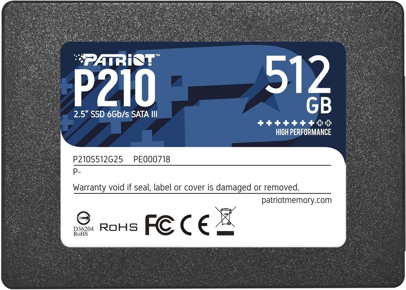 P210 2.5" 512 Gb Serial Ata 