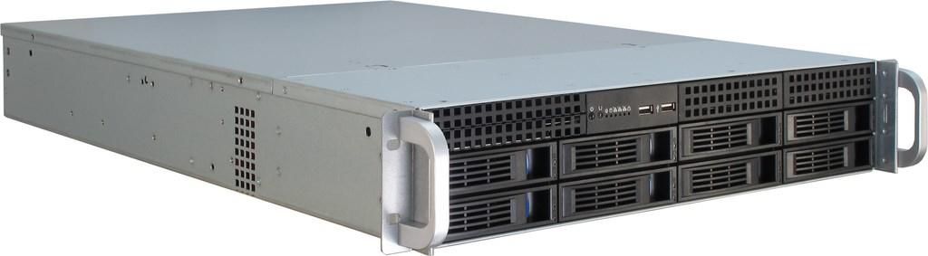 Ipc 2U-2408 Rack Black, 