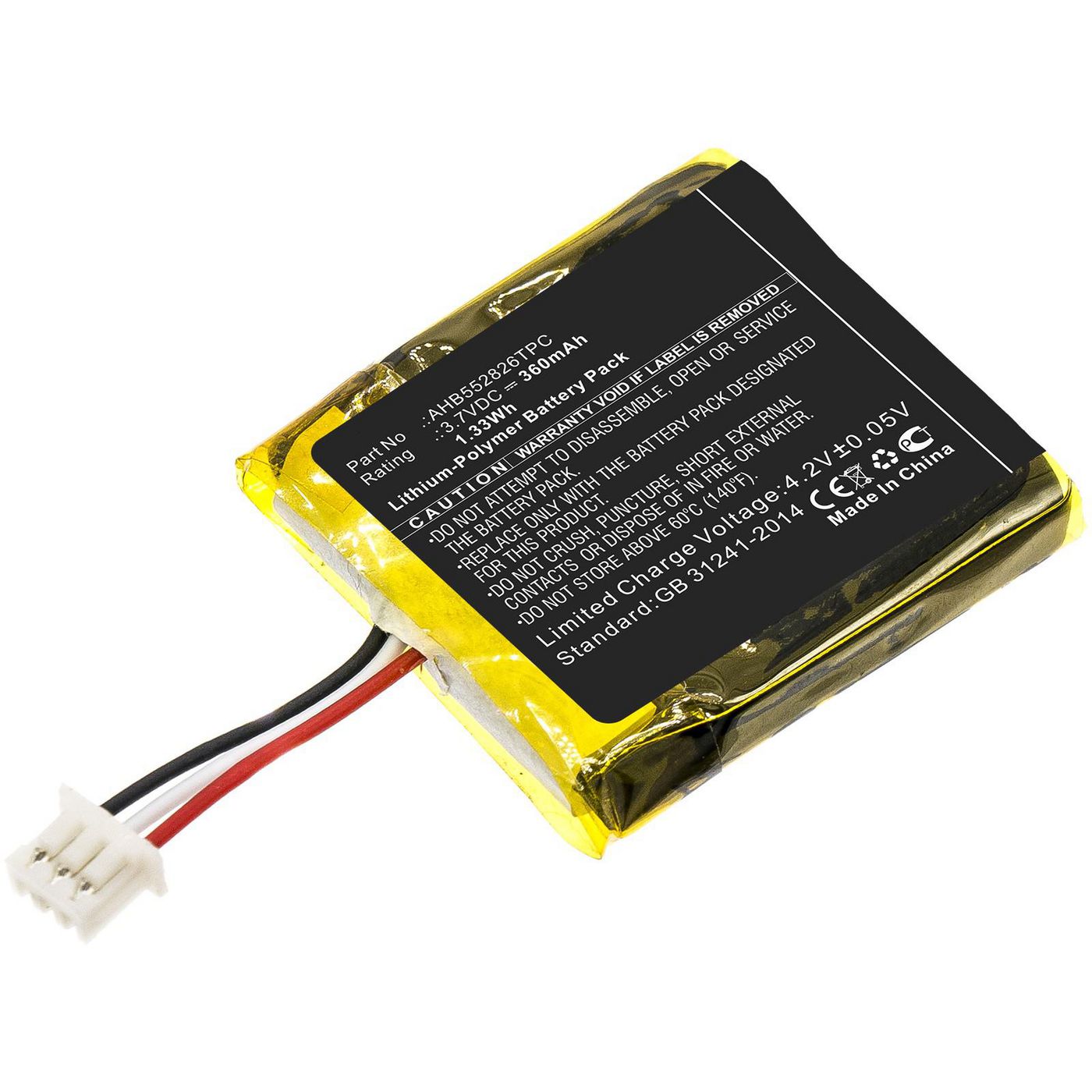 Battery 1.33Wh Li-Polymer 