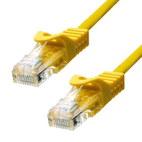 CAT5e U/UTP CU PVC Ethernet kabel Žlutý 3m