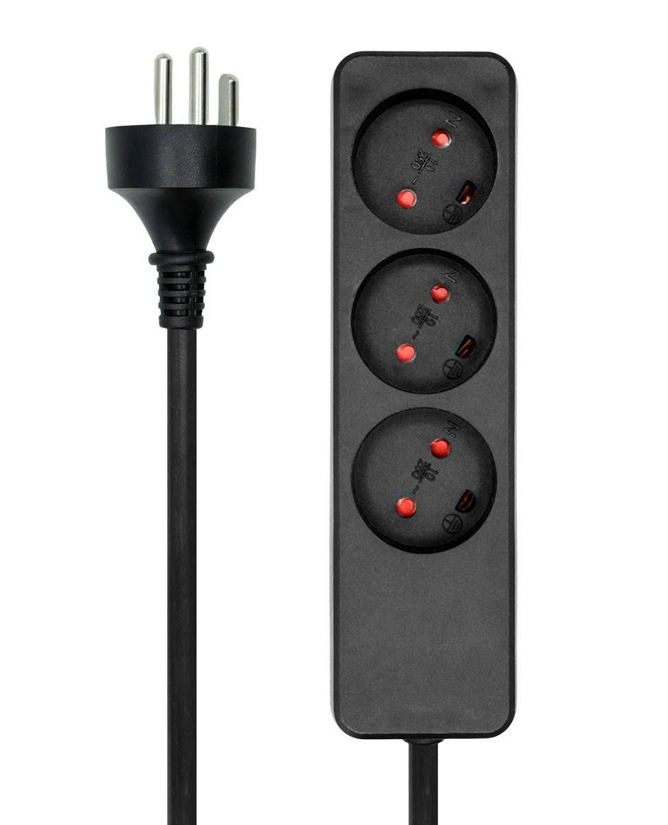 Danish Power Strip 3-way 3M 