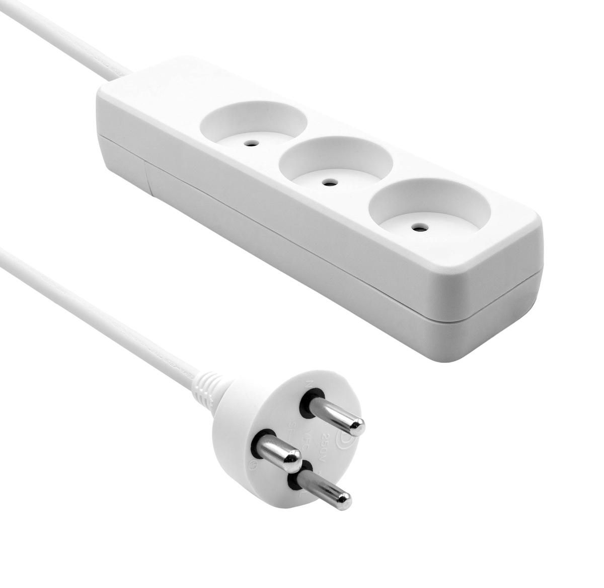 Danish Power Strip 3-way 6M 