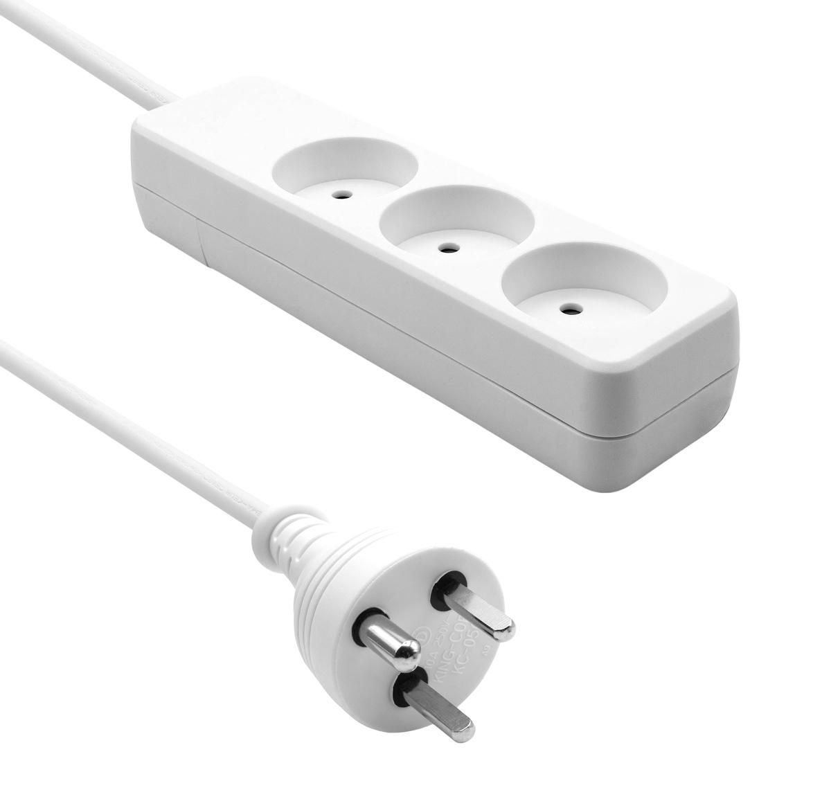 Danish Power Strip 3-way 15M 