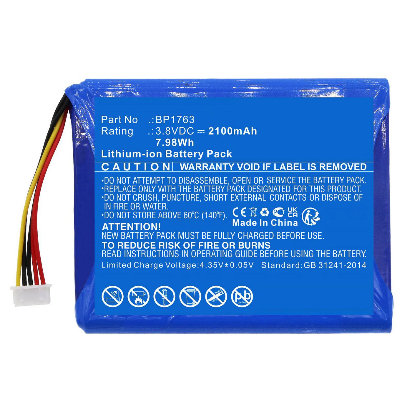 Battery 7.98Wh Li-ion 3.8V 