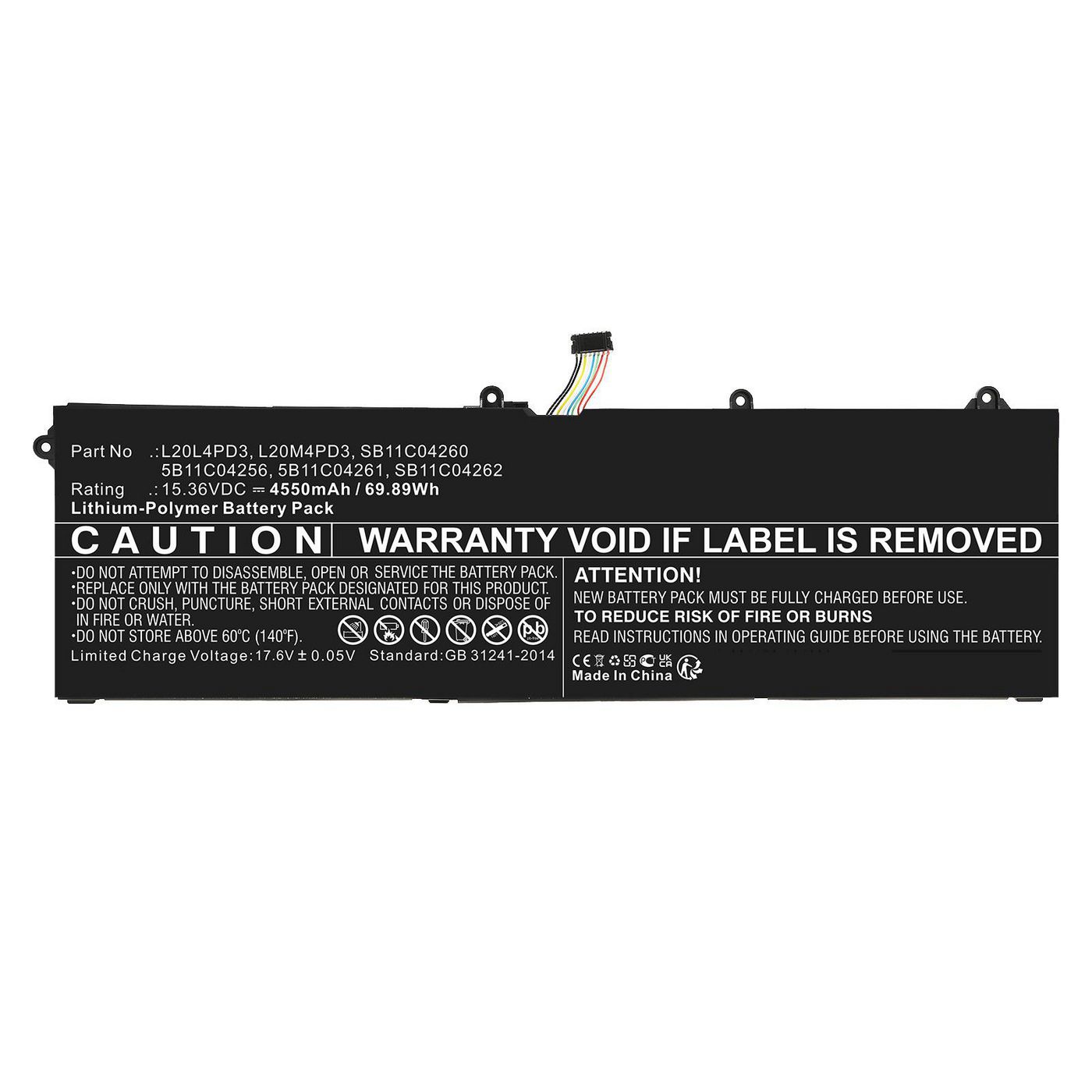 Battery 69.89Wh Li-ion 15.36V 