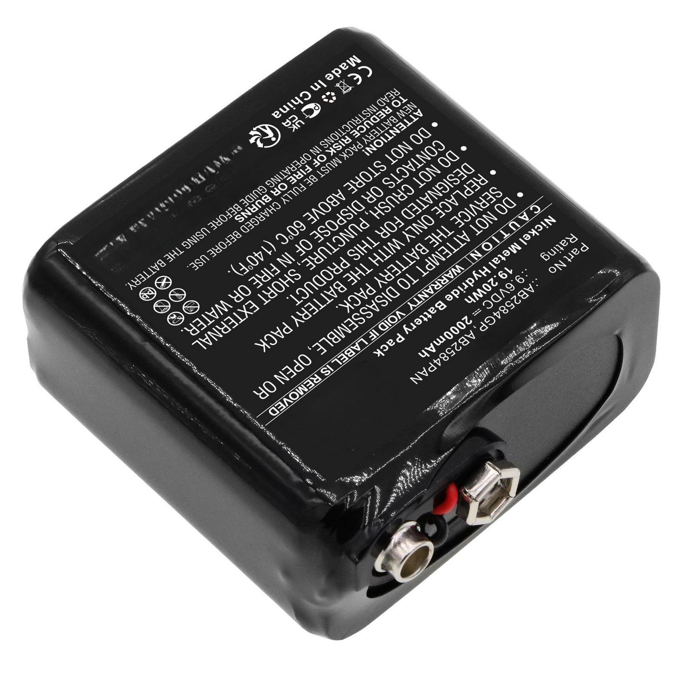 Battery 19.20Wh Ni-MH 9.6V 