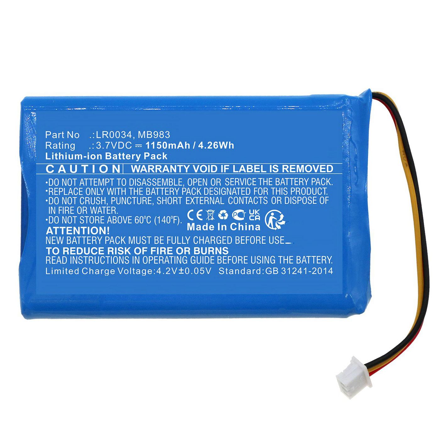 Battery 4.26Wh Li-ion 3.7V 
