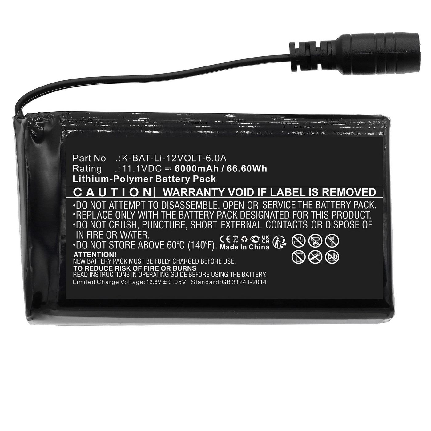Battery 66.60Wh Li-Pol 11.1V