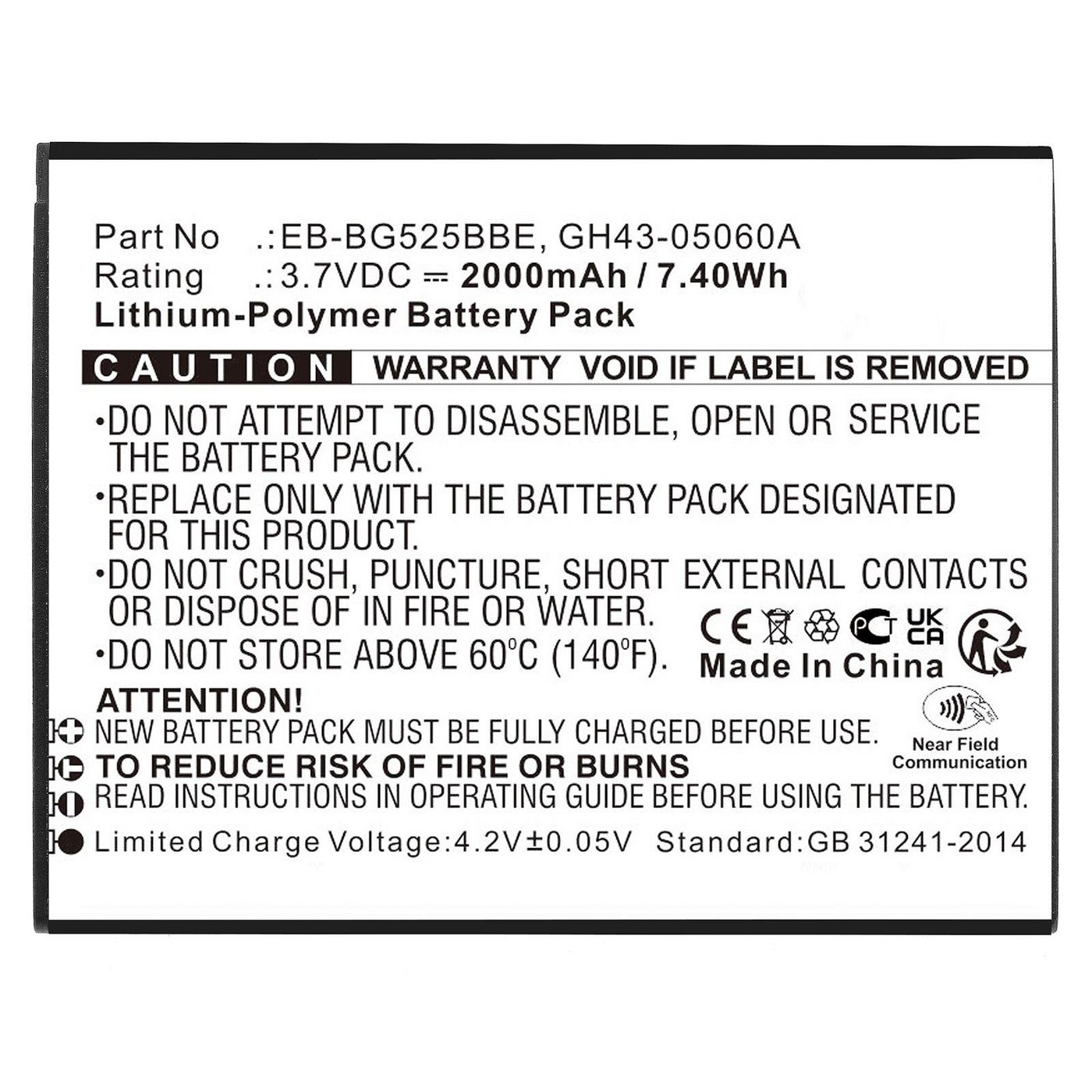 Battery 7.40Wh Li-Pol 3.7V