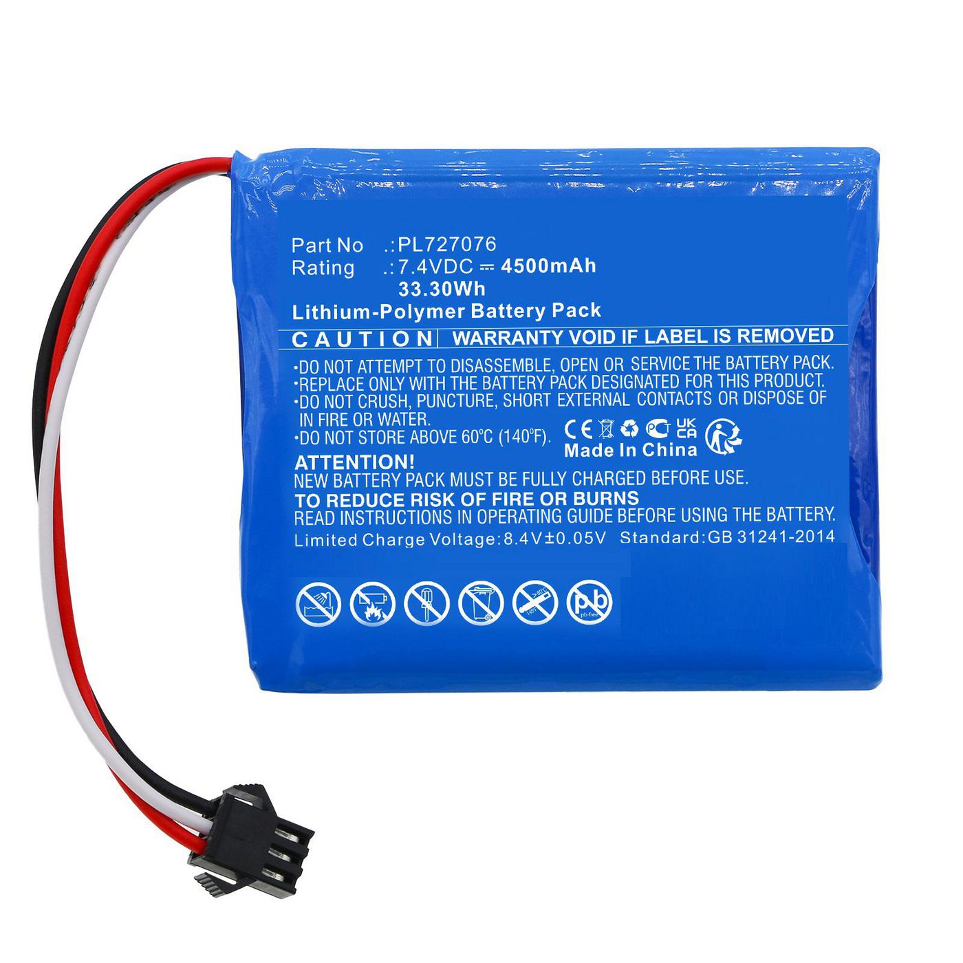 Battery 33.30Wh Li-Pol 7.4V 