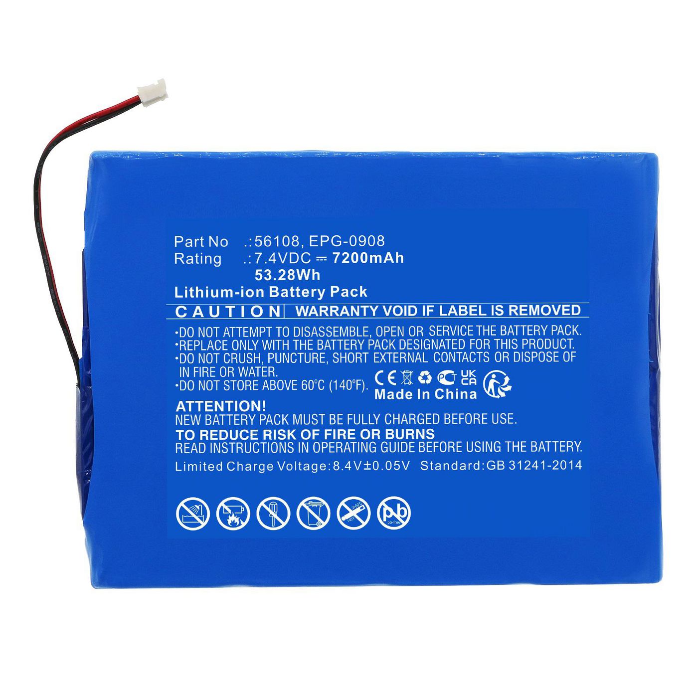 Battery 53.28Wh Li-ion 7.4V 