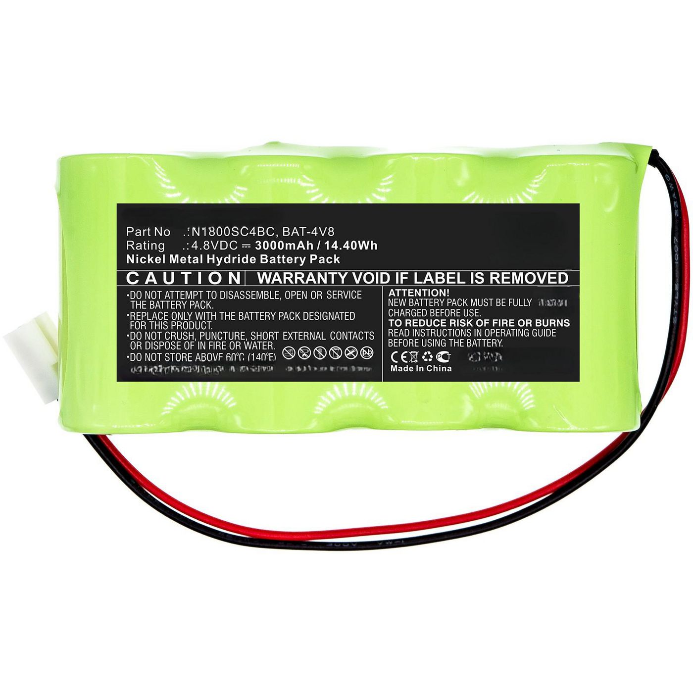 Battery 14.40Wh Ni-MH 4.8V 