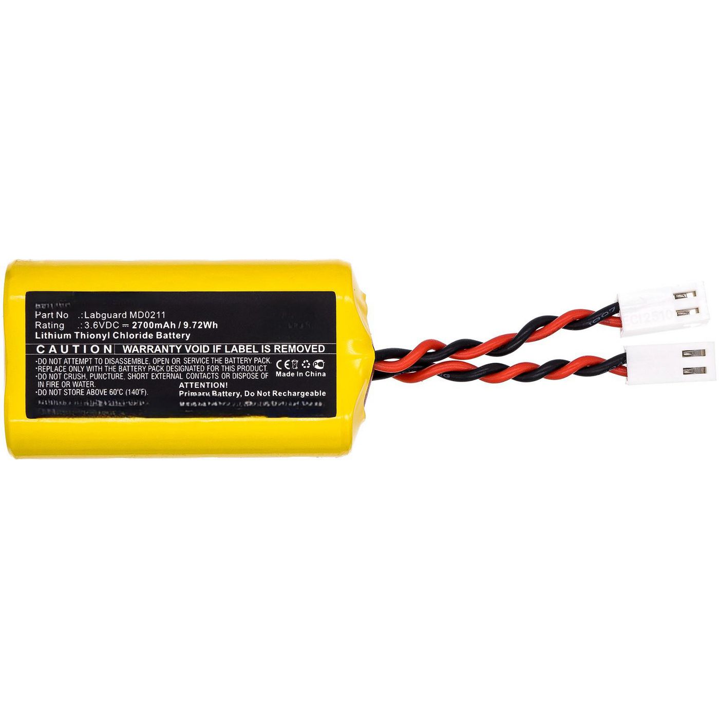 Battery 9.72Wh Li-SOCl2 3.6V 