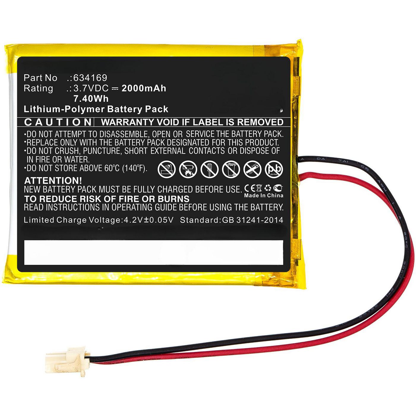 Battery 7.40Wh Li-Polymer 