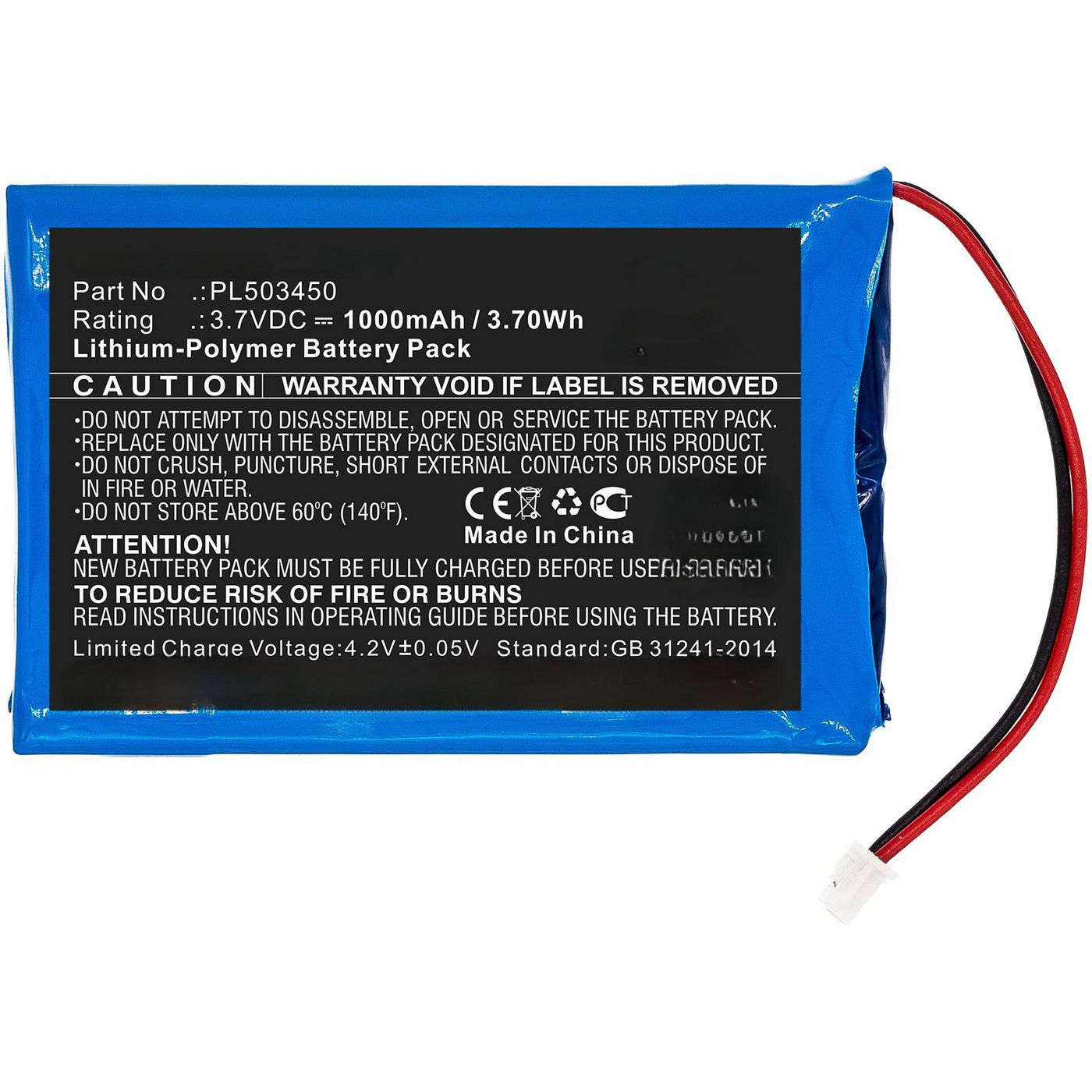 Battery 3.70Wh Li-Polymer 