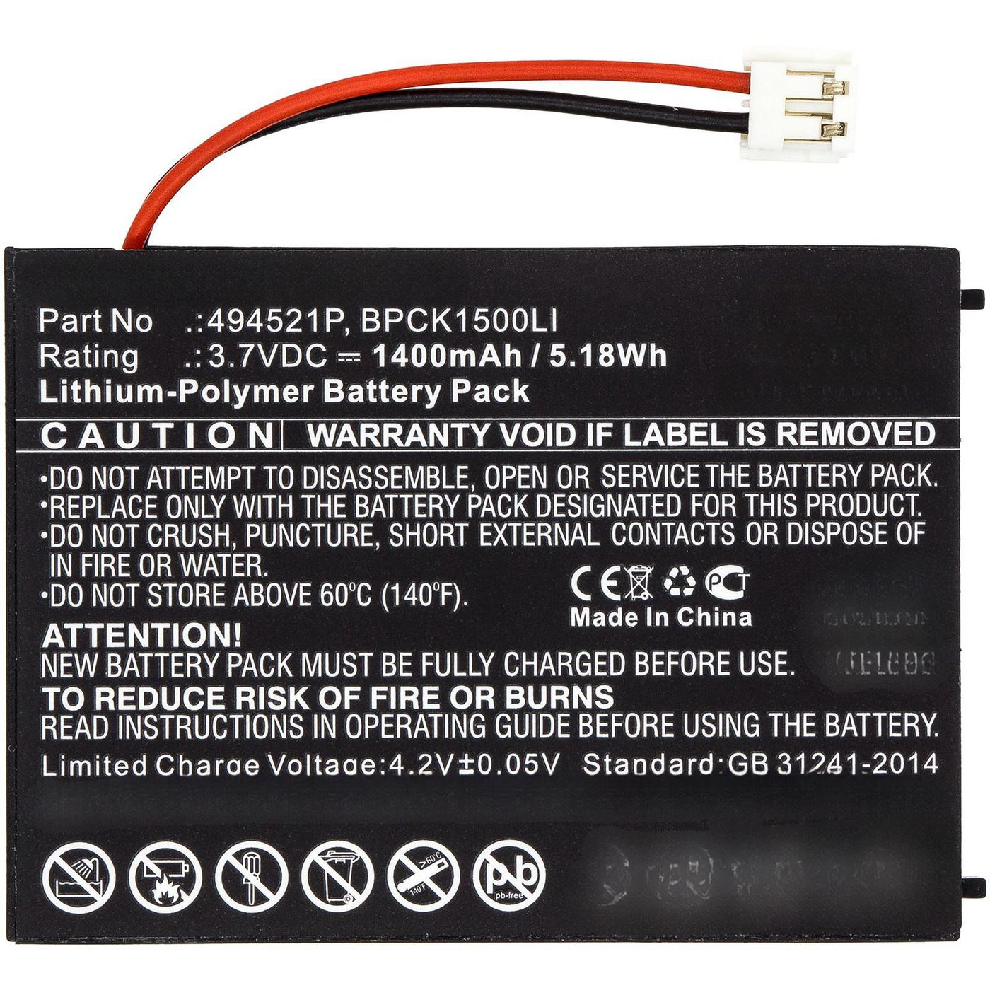Battery 5.18Wh Li-Polymer 