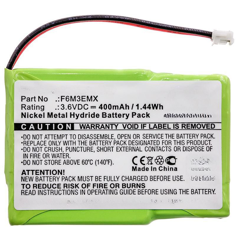 Battery 1.44Wh Ni-Mh 3.6V 