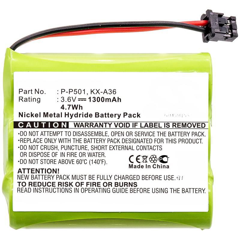 Battery 4.68Wh Ni-Mh 3.6V 
