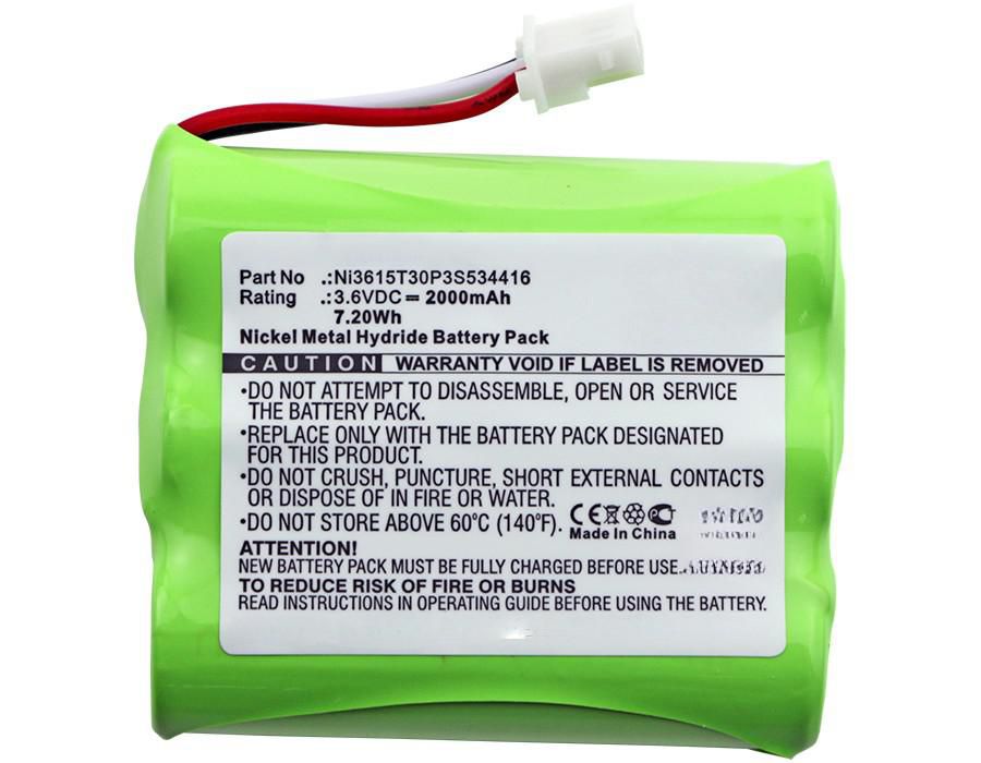 Battery 7.20Wh Ni-Mh 3.6V 