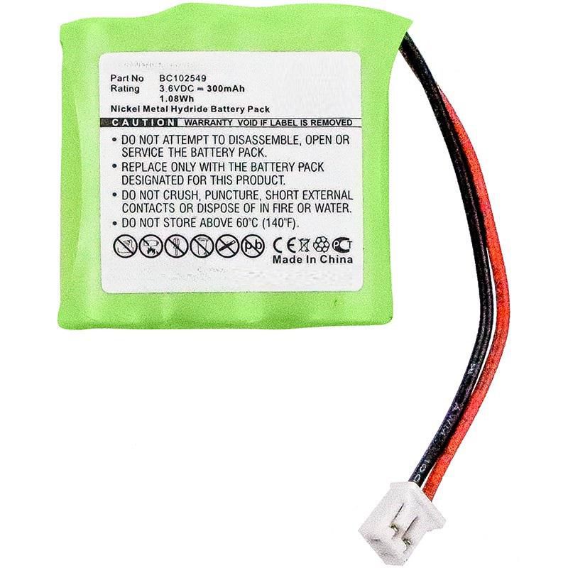 Battery 1.08Wh Ni-Mh 3.6V 