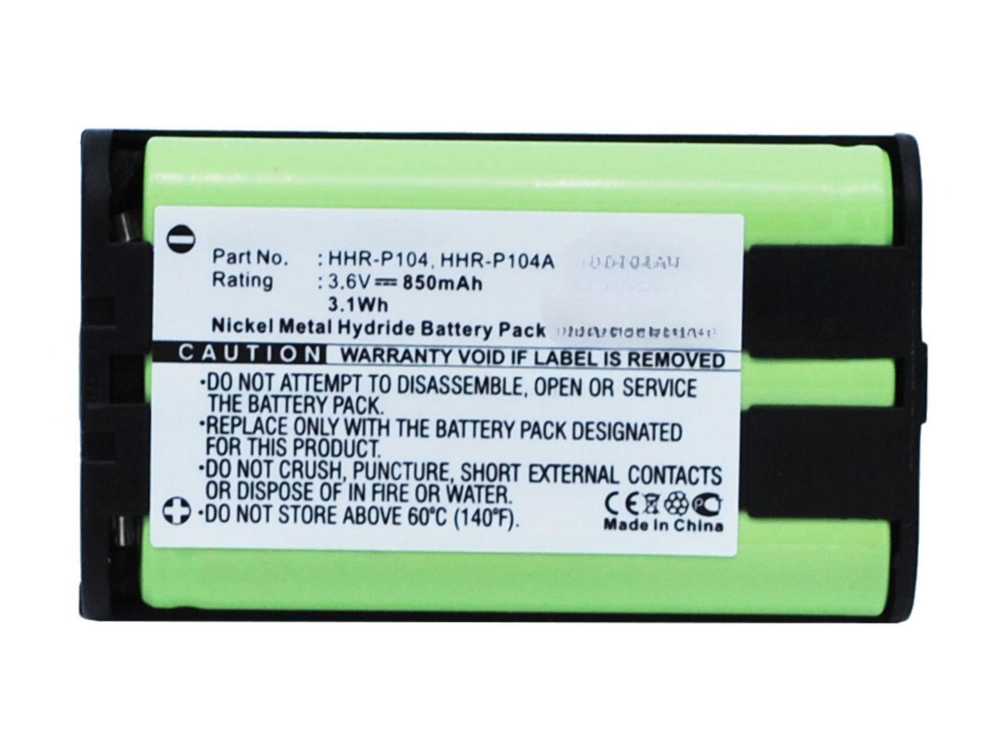 Battery 3.06Wh Ni-Mh 3.6V