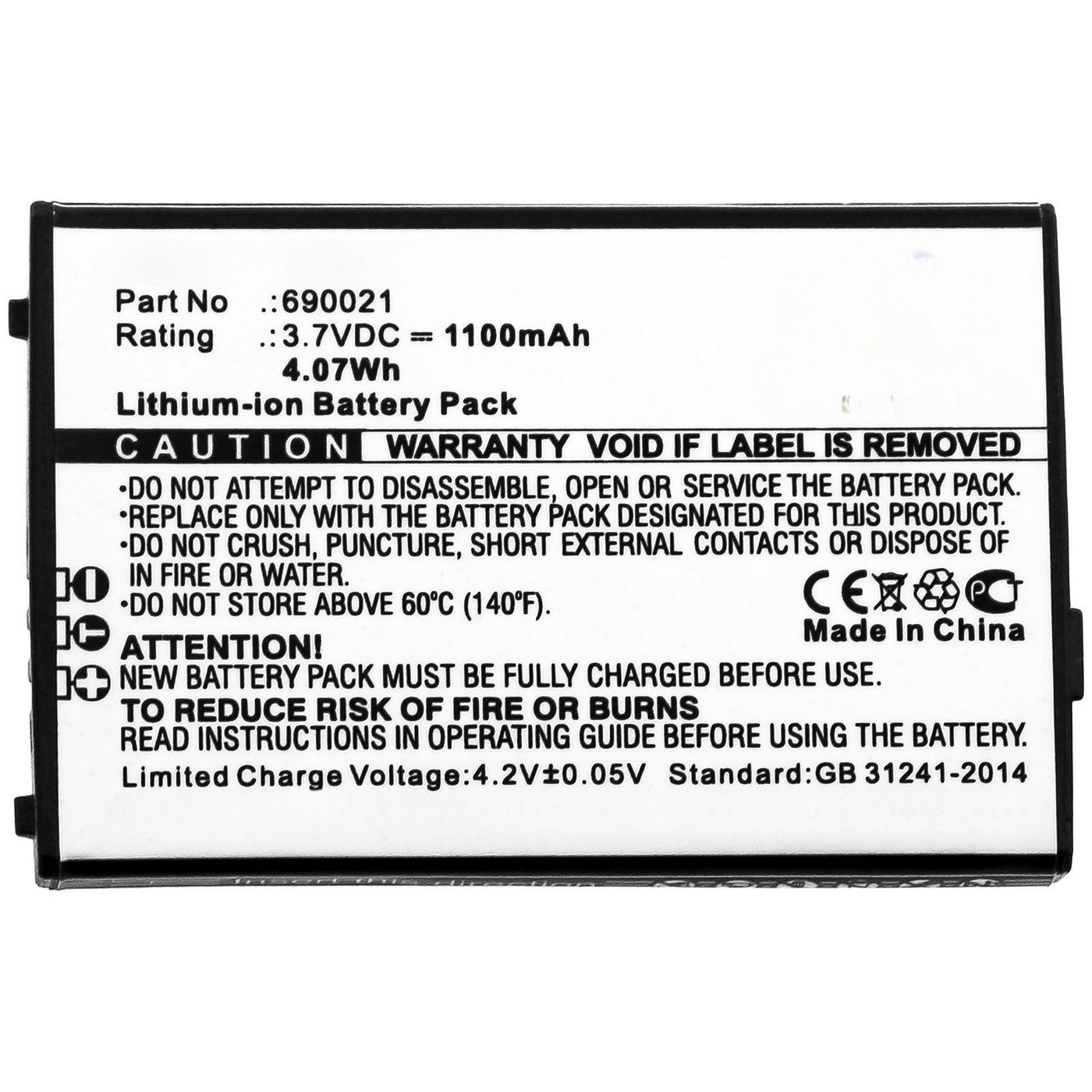 Battery 4.07Wh Li-ion 3.7V 