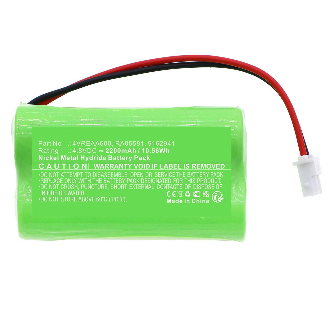 Battery 10.56Wh Ni-MH 4.8V 