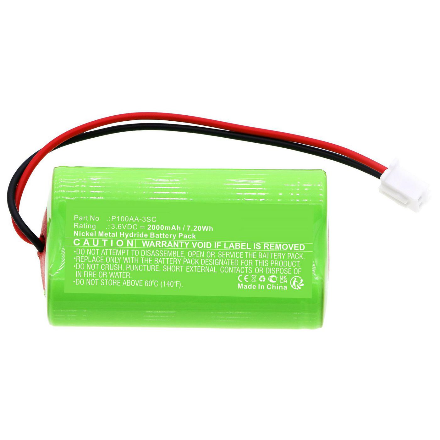 Battery 7.20Wh Ni-MH 3.6V 