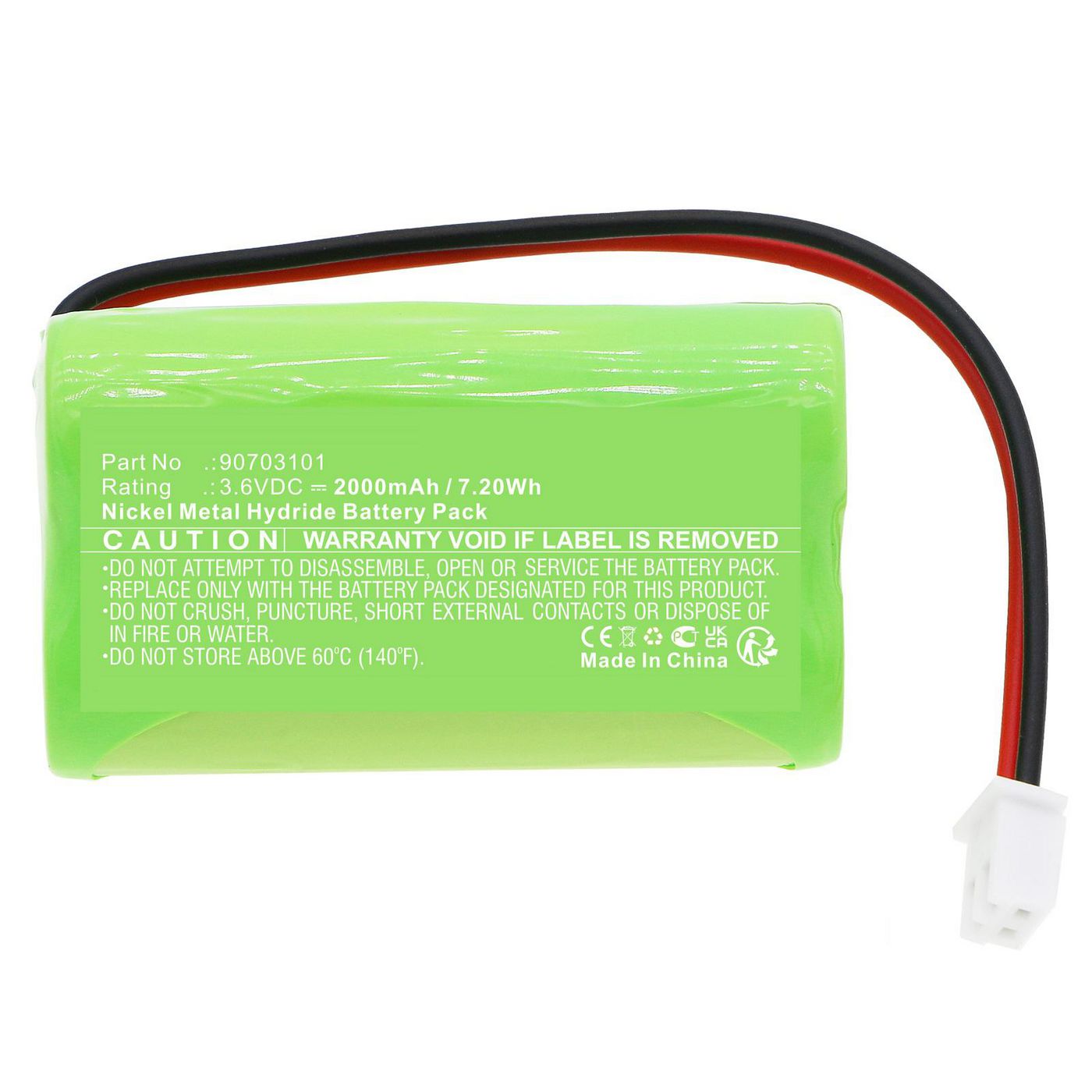 Battery 7.20Wh Ni-MH 3.6V 