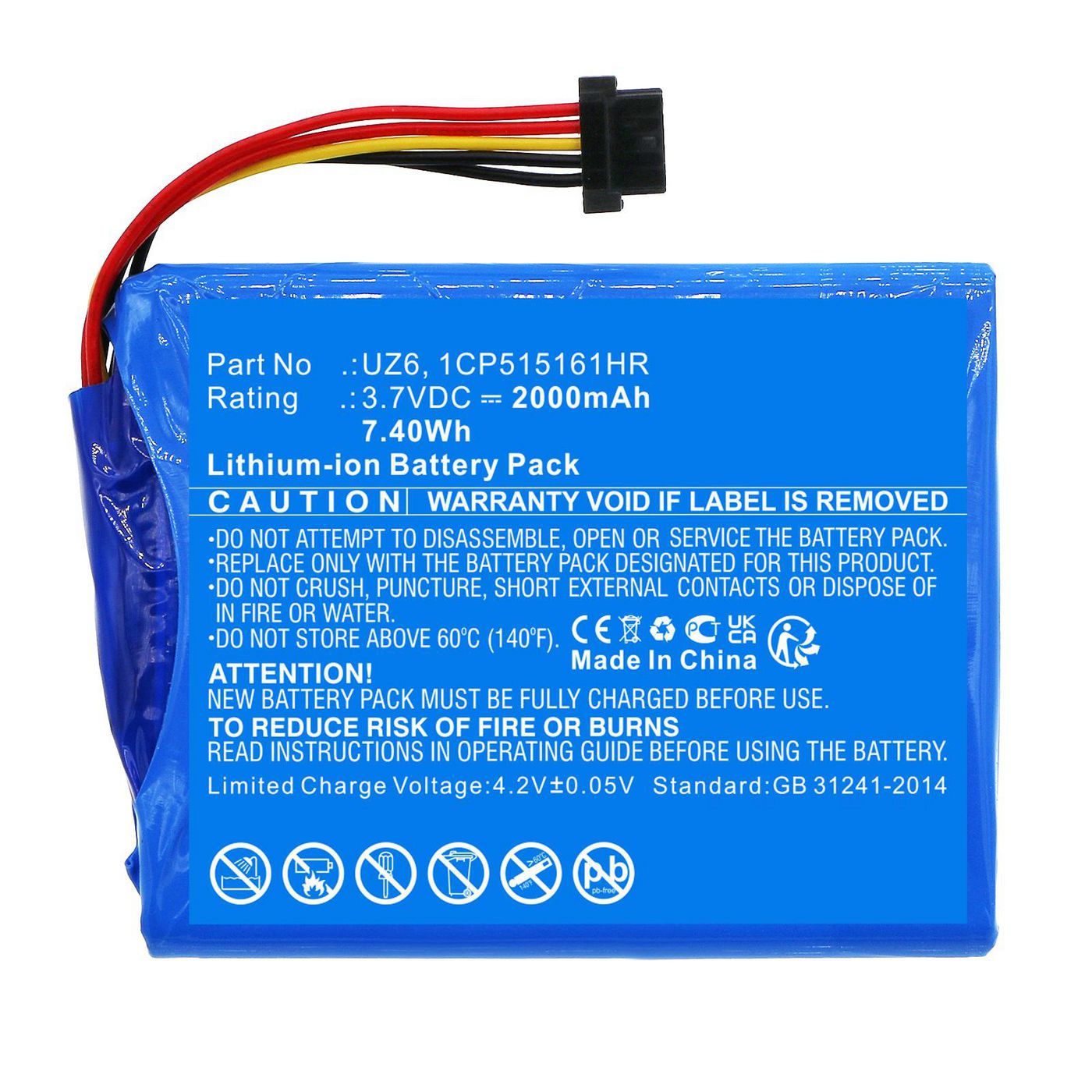 Battery 7.40Wh Li-ion 3.7V 