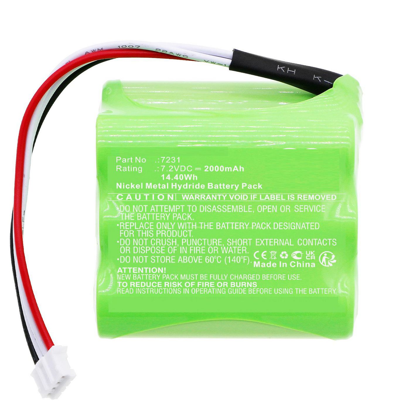 Battery 14.40Wh Ni-MH 7.2V 