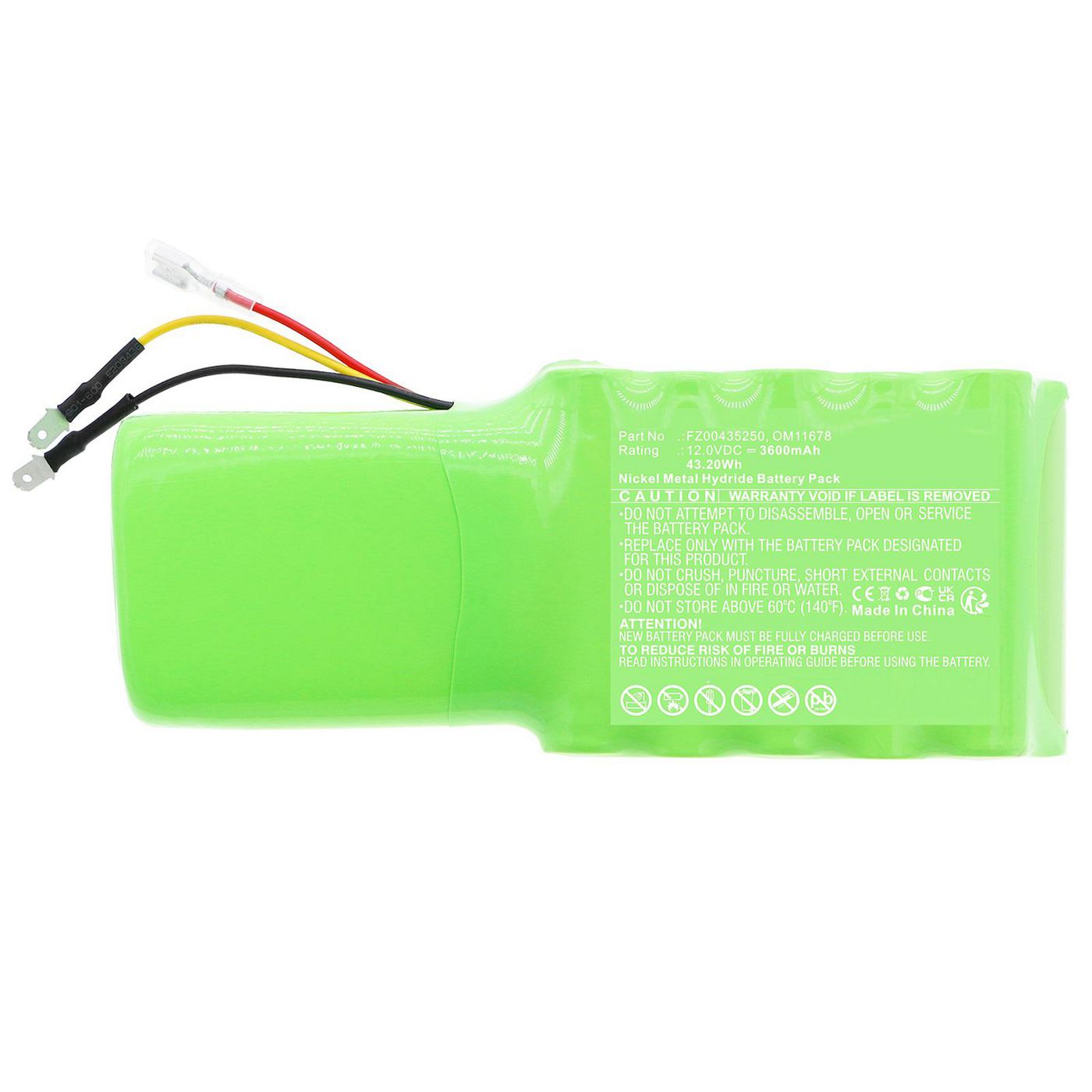 Battery 43.20Wh Ni-MH 12.0V 