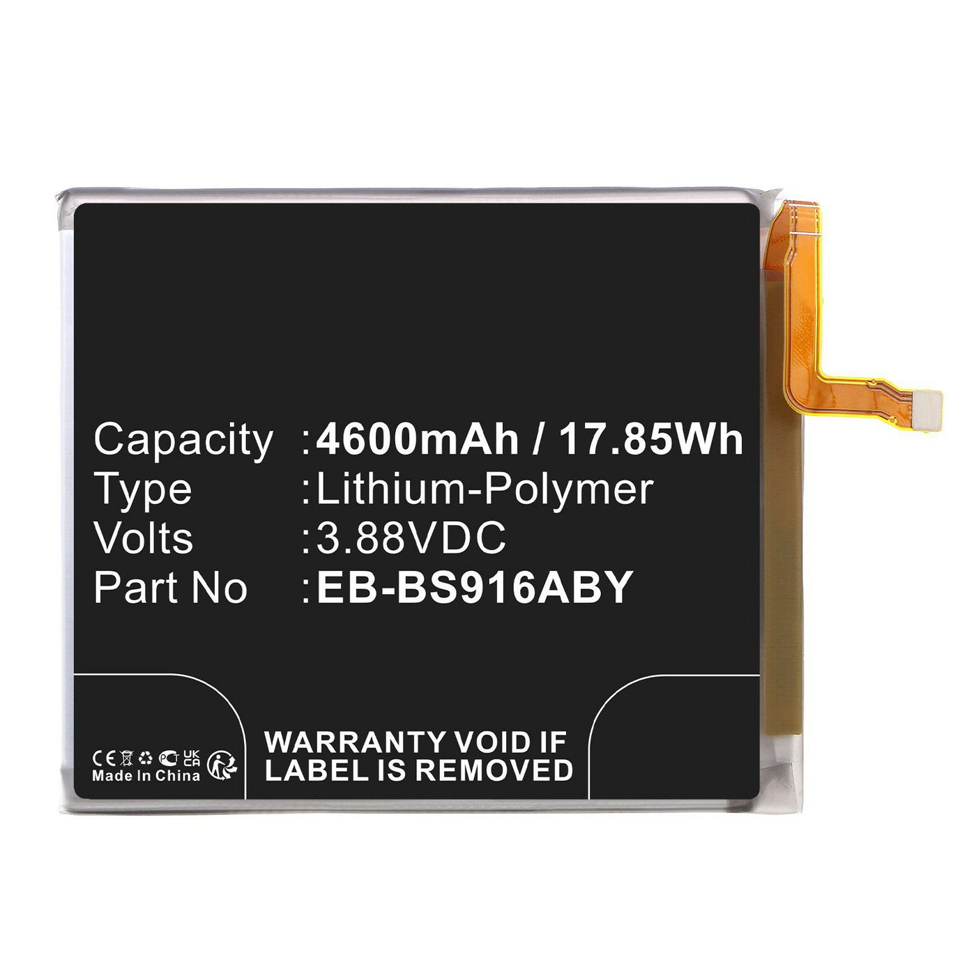 Battery 17.85Wh Li-Polymer 