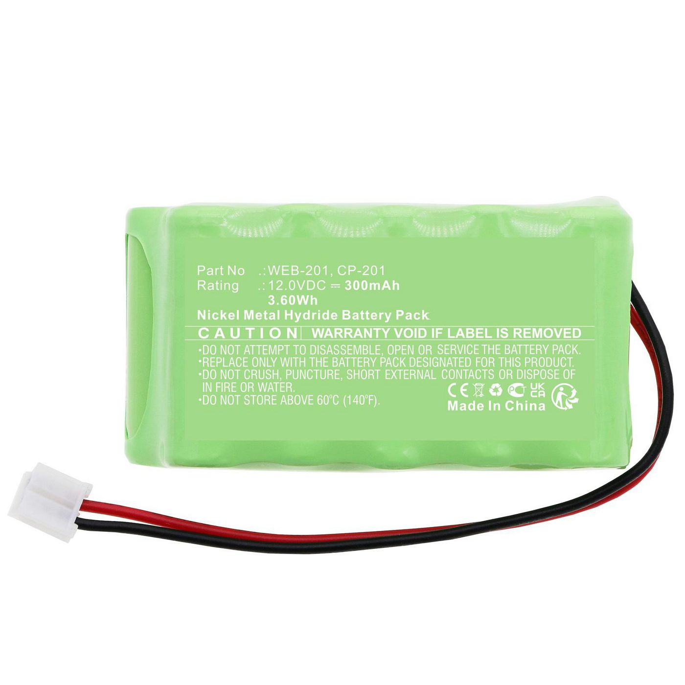Battery 3.60Wh Ni-MH 12.0V 