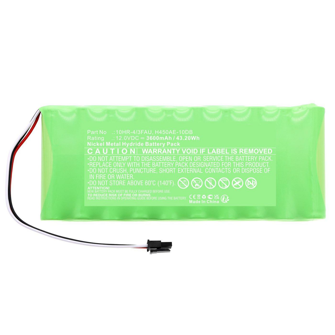Battery 43.20Wh Ni-MH 12.0V 