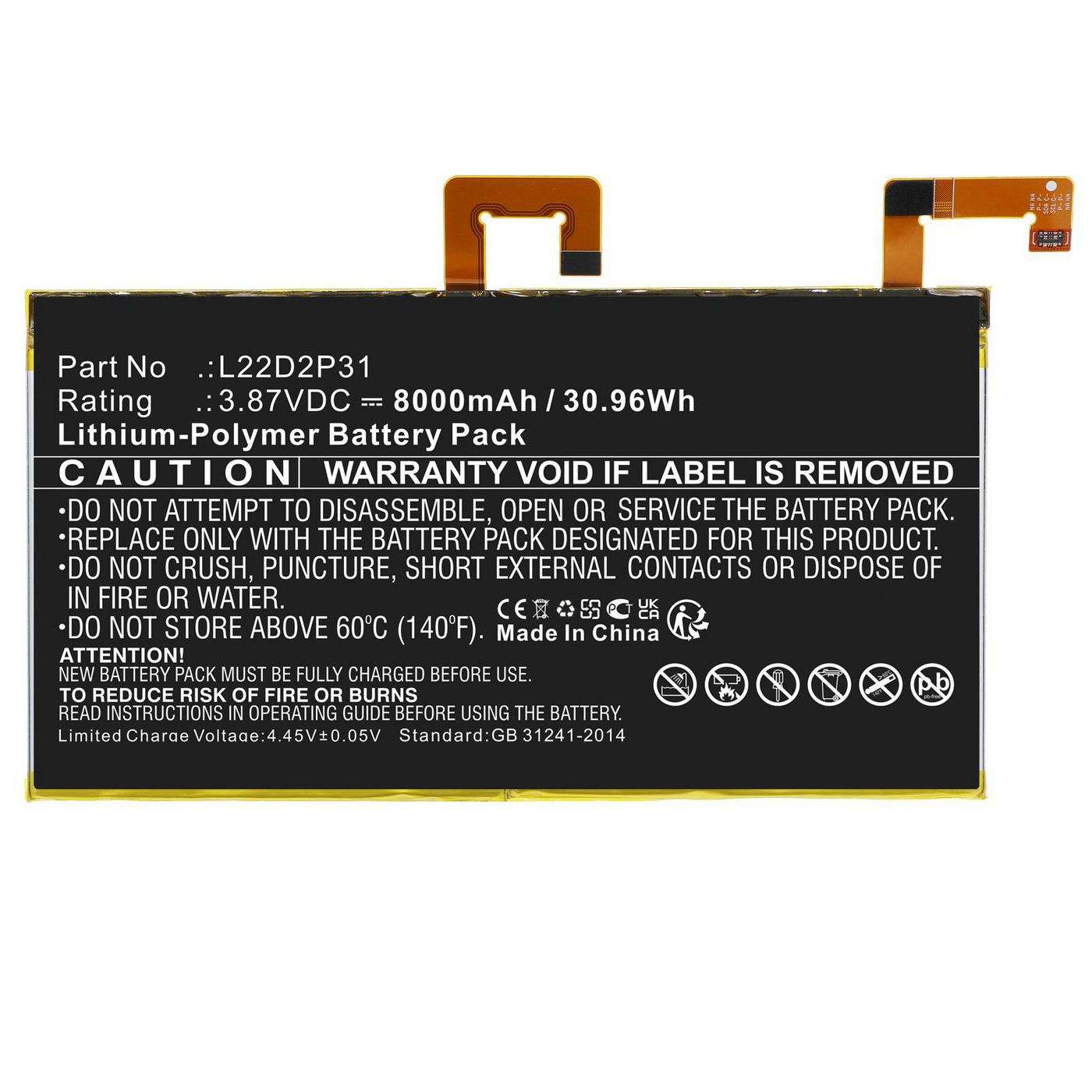 Battery 30.96Wh Li-Polymer 