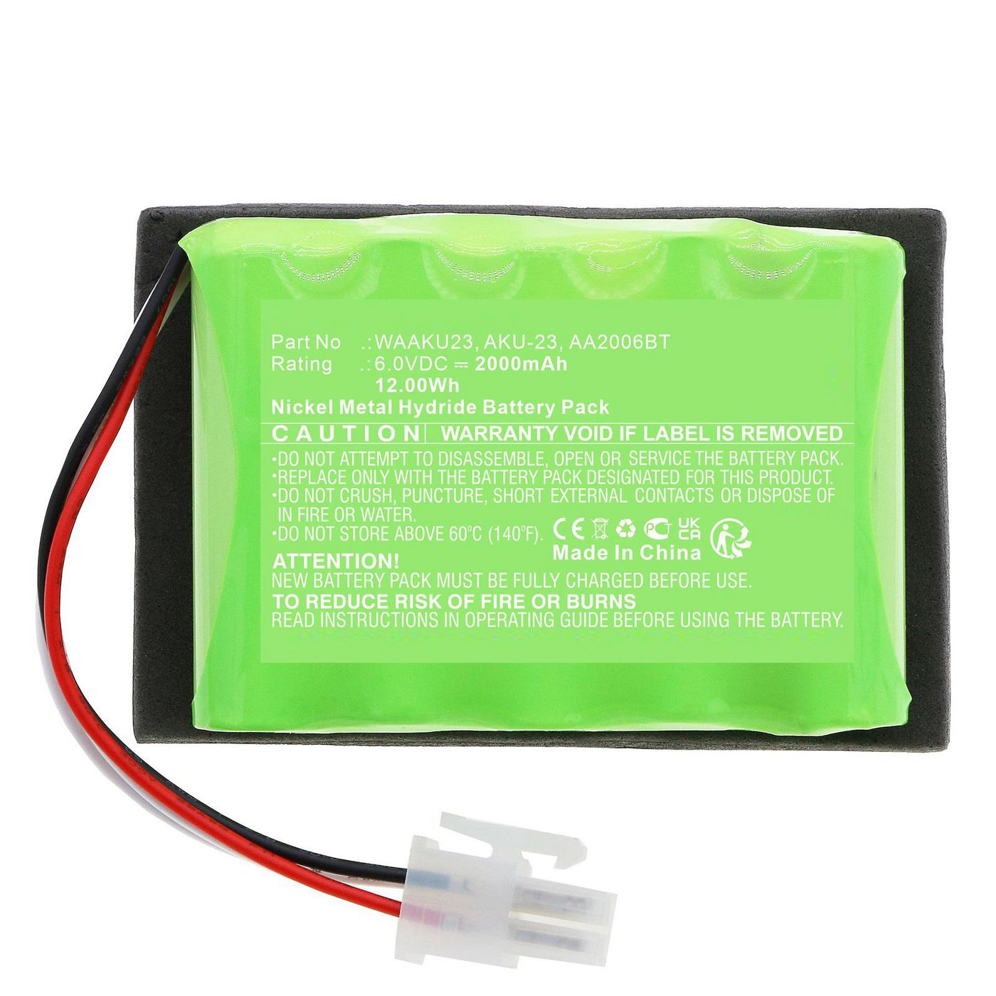 Battery 12.00Wh Ni-MH 6.0V 